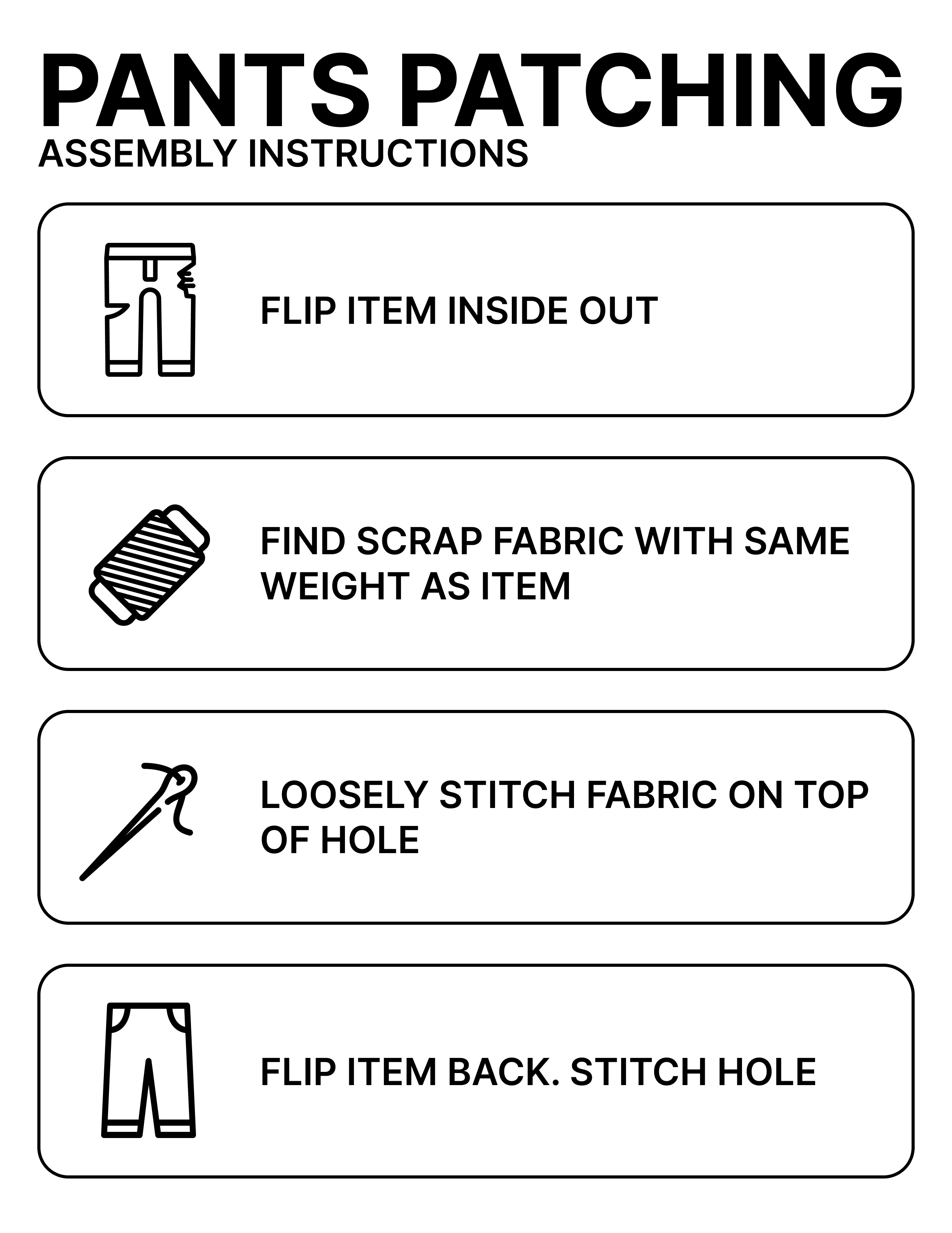 Step by step instructions to patch a pant